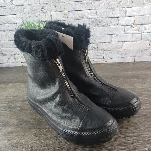 New Converse CTAS Boot Shroud Leather Fur - Picture 2 of 7